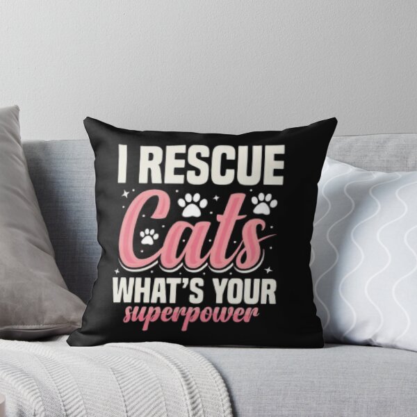 Item preview, Cat Rescuer Superpower Tee – Funny Cat Lover Gift Shirt designed and sold by LunaCat Studio.