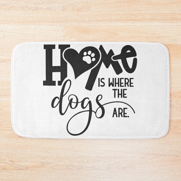 Item preview, Home Is Where The Dogs Are | Dog Lover Typography Design designed and sold by VividMorphk.