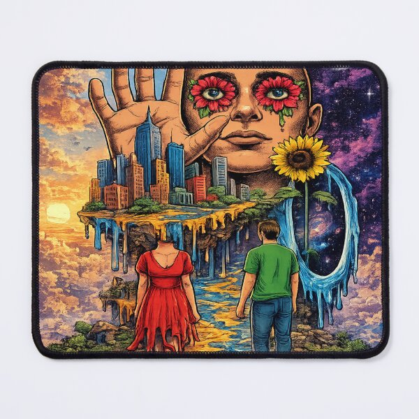 Item preview, Surreal Mind Melting Cityscape Art designed and sold by ATMAS SHOP.