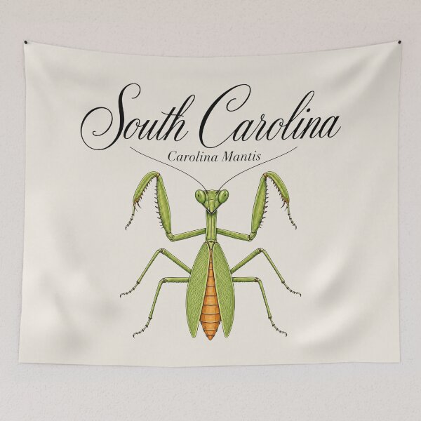 Item preview, South Carolina Carolina Mantis Retro Poster designed and sold by The-Drip-Studio.