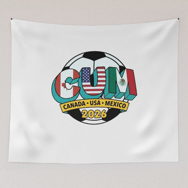 Item preview,  World Cup 2026 Canada USA Mexico Host Nations Soccer Ball Graphic — Funny Innuendo Soccer Fan  designed and sold by SkTee2k.