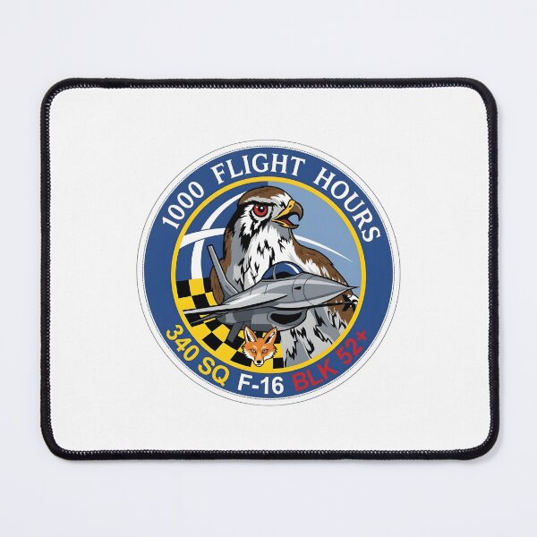 Item preview, Hellenic Air Force 340 Squadron 1000 Flight Hours F-16 Block 52+ Patch designed and sold by CharlieDesings.