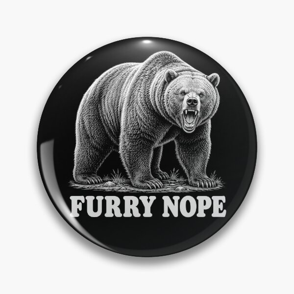 Item preview, Furry Nope Grizzly Bear Humor designed and sold by Victor Shadehorn.