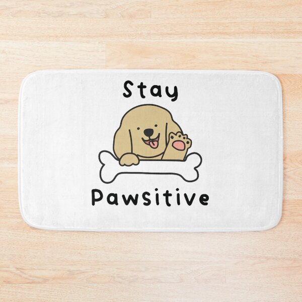 Item preview, Stay Pawsitive | Cute Dog Illustration with Positive Quote designed and sold by VividMorphk.