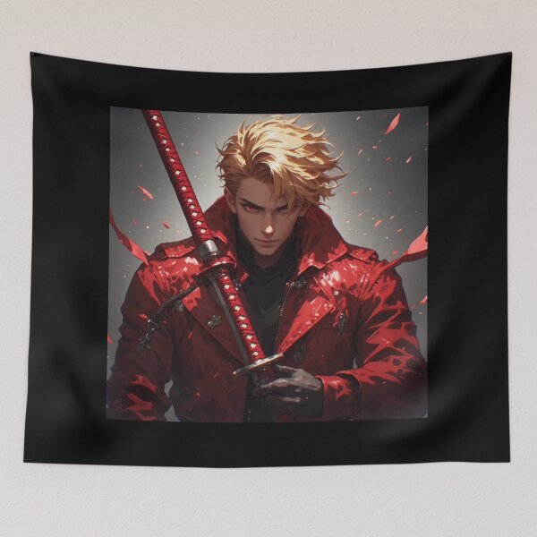 Item preview, Cyberpunk Fire Warrior Anime Mavila Art designed and sold by Mavila Forge.