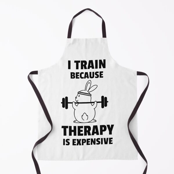 Item preview, I Train Because Therapy Is Expensive Gym Funny designed and sold by AmberStoneCo.