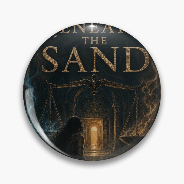 Item preview, The Scales Beneath the Sand Book Cover | Egyptian Mythology Fantasy Art Print designed and sold by Element Horizon Studio.