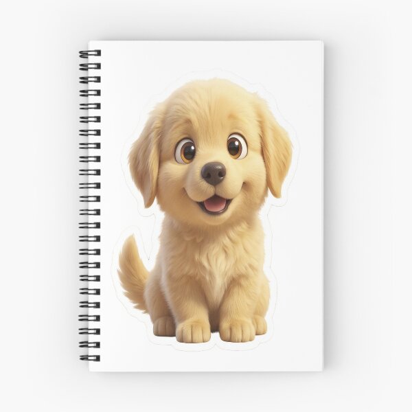 Item preview, Pixar Style Golden Retriever Puppy Art Print designed and sold by moah1975.