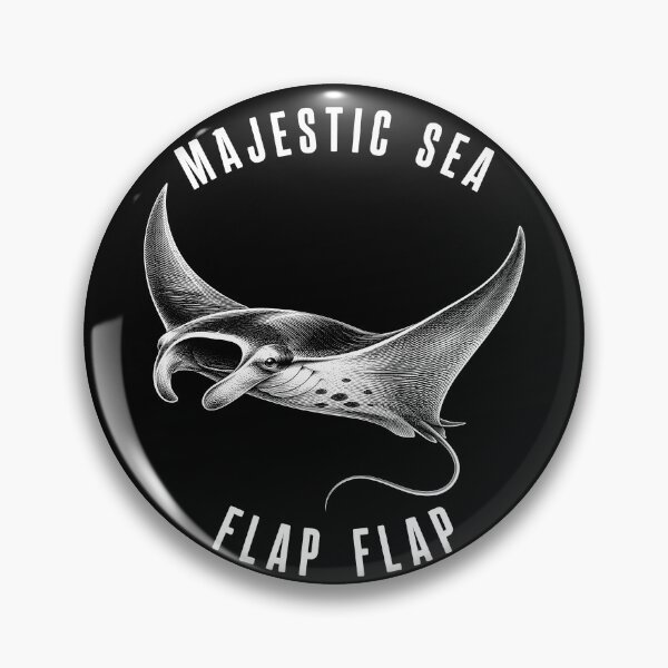 Item preview, Majestic Sea Flap Flap Manta Ray Humor designed and sold by Victor Shadehorn.