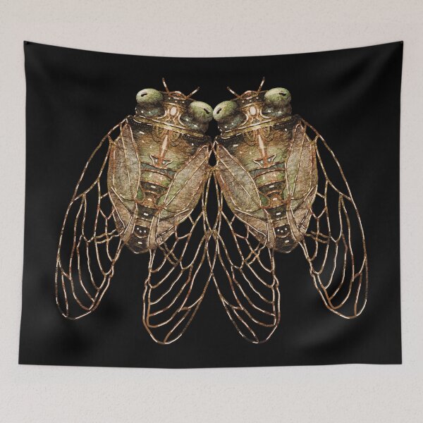 Item preview, Vintage Cicadas Antique Natural History Insects designed and sold by Karin Taylor.