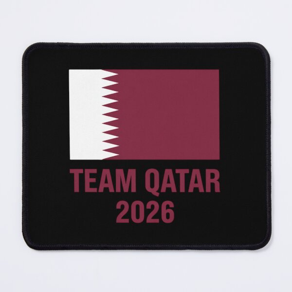 Item preview, Team Qatar 2026 | Qatar Flag Football Soccer Fan T-Shirt V2 designed and sold by DBWStudios.
