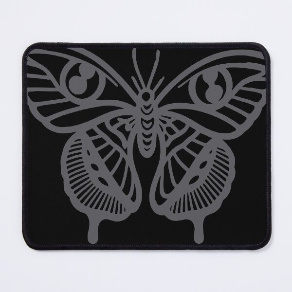 Item preview, Cyber Aesthetic Neon Gray Mystic Moth designed and sold by Ideniquo.