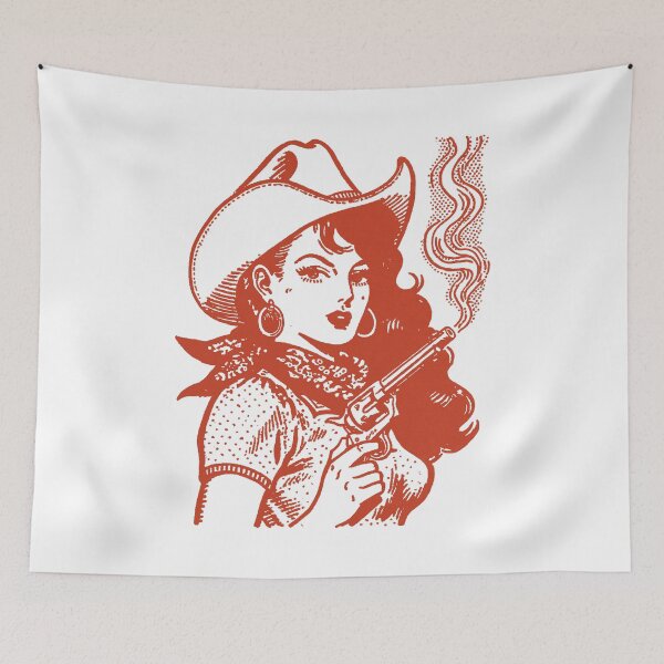 Item preview, Western Cowgirl Pinup Red Vintage Rodeo designed and sold by trajeado14.