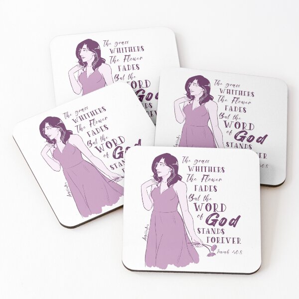 Item preview, Isaiah 40:8 Bible Verse - Eva designed and sold by AngelEneArt.