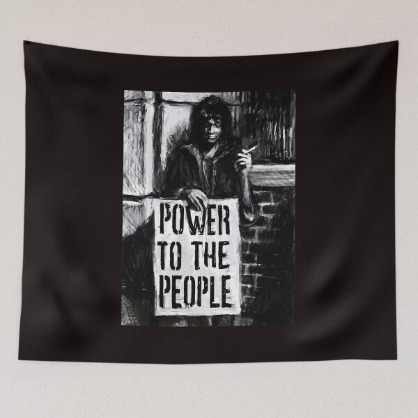 Item preview, Gritty B&W Power To The People designed and sold by BLACK-omerta.