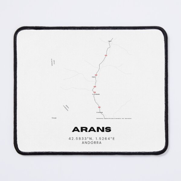 Item preview, Arans Andorra Minimalist Map Art Print designed and sold by RM-Journey.