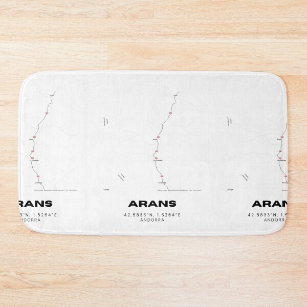 Item preview, Arans Andorra Minimalist Map Art Print designed and sold by RM-Journey.