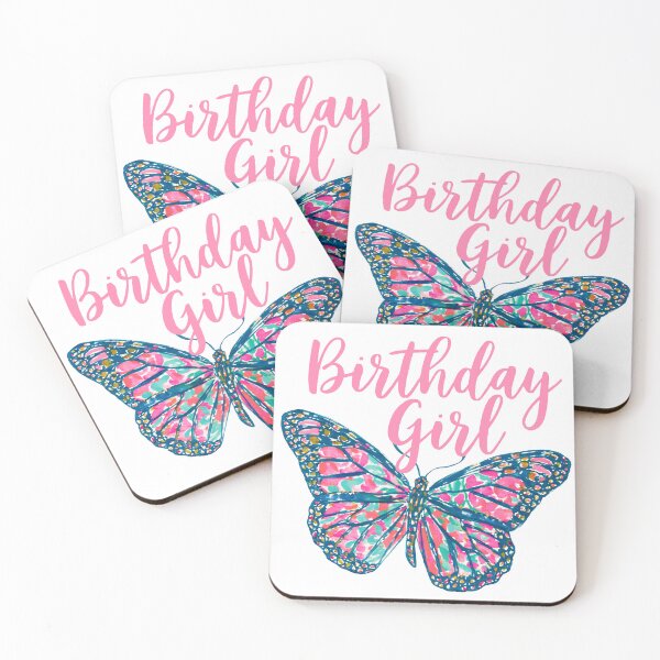 Item preview, Birthday Girl Butterfly | Cute Preppy Birthday Party Design designed and sold by ThePreppyArtist.