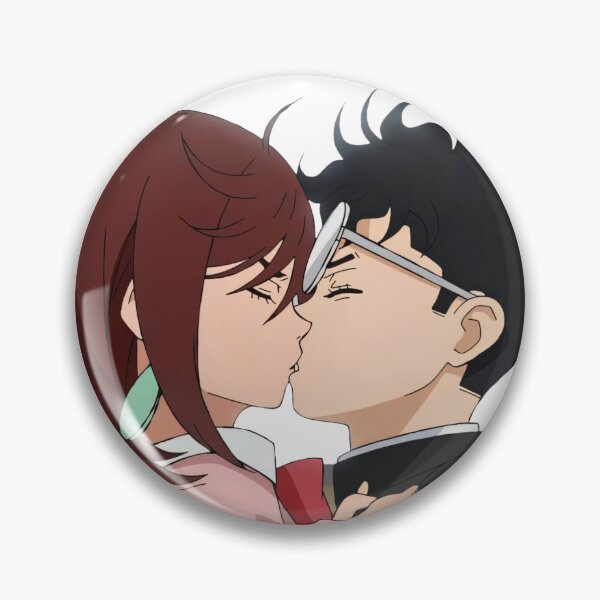 Item preview, Momo and Okarun kiss | Dandadan icon designed and sold by ArtByAlexWalls.
