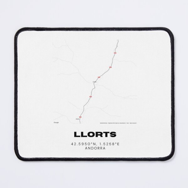 Item preview, Llorts Andorra Minimalist Map Art Print designed and sold by RM-Journey.