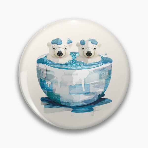 Item preview, Cold Plunge Ice Bath Polar Bears designed and sold by Karin Taylor.