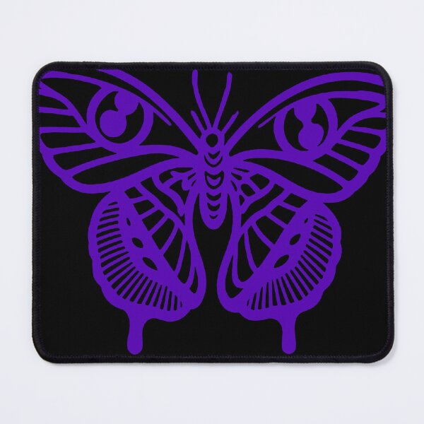 Item preview, Cyber Aesthetic Neon Violet Mystic Moth designed and sold by Ideniquo.