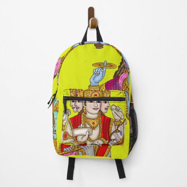 Item preview, Panchdevta Artwork | Brahma Vishnu Shiva Ram Krishna Divine Hindu Digital Art designed and sold by Harshit_Digital_Arts.