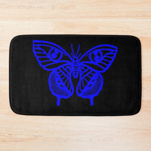 Item preview, Cyber Aesthetic Neon Blue Mystic Moth designed and sold by Ideniquo.