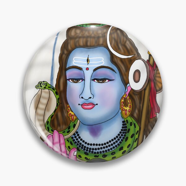 Item preview, Lord Shiva Artwork | Divine Mahadev Digital Painting | Hindu Spiritual Art designed and sold by Harshit_Digital_Arts.