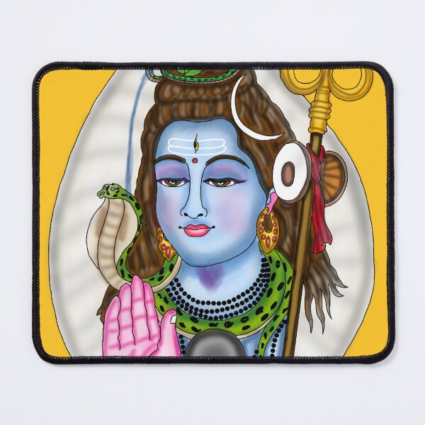 Item preview, Lord Shiva Artwork | Divine Mahadev Digital Painting | Hindu Spiritual Art designed and sold by Harshit_Digital_Arts.