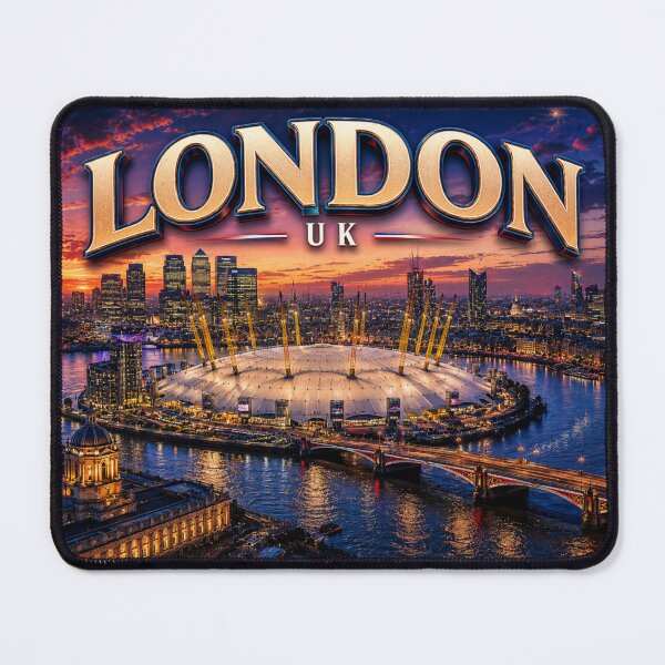 Item preview, MAIN TITLE: London City Skyline & Iconic Concert Arena Venue – Twilight Edition designed and sold by globetrottergfx.