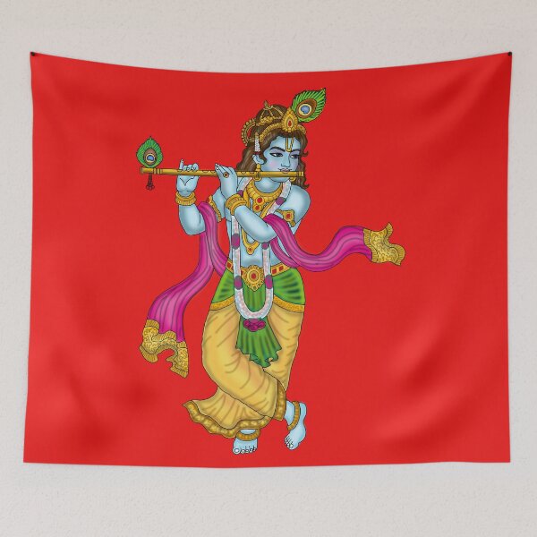 Item preview, Krishna Digital Artwork | Divine Hindu God Illustration  Description designed and sold by Harshit_Digital_Arts.