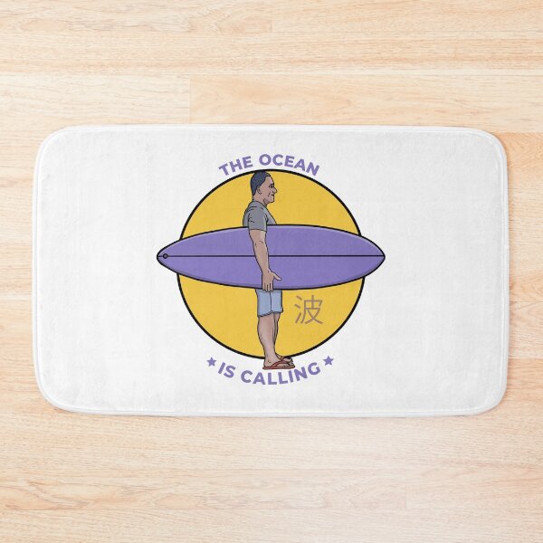 Item preview, The Ocean Is Calling Minimalist Retro Surf designed and sold by shopdiego.