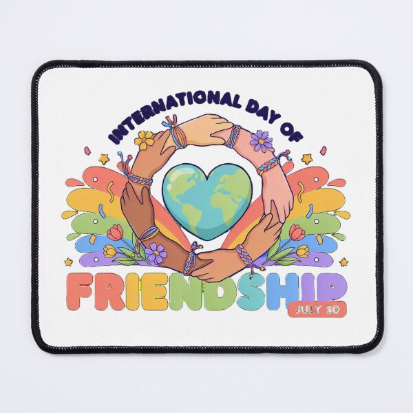 Item preview, International Day Friendship Heart Unity Love Globe Graphic designed and sold by MagicSD Designs.