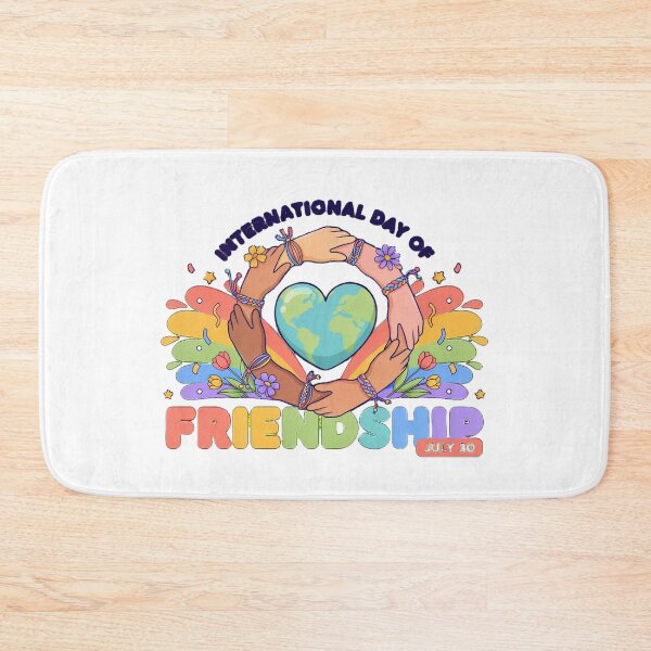 Item preview, International Day Friendship Heart Unity Love Globe Graphic designed and sold by MagicSD Designs.