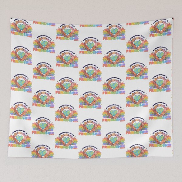 Item preview, International Day Friendship Heart Unity Love Globe Graphic designed and sold by MagicSD Designs.