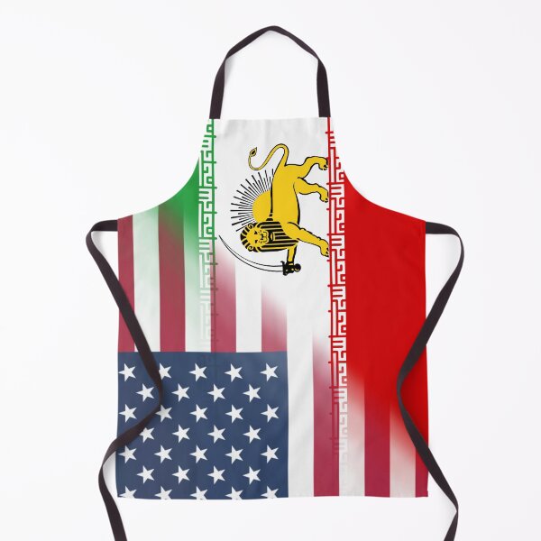Item preview, Iranian American Flag Vertical edition designed and sold by Zeller.