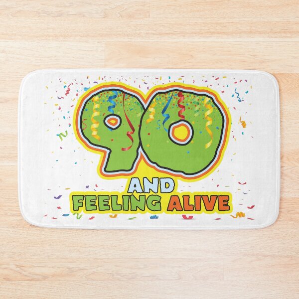 Item preview, 90 and Feeling Alive - Funny 90th Birthday Celebration designed and sold by PCStudio57.