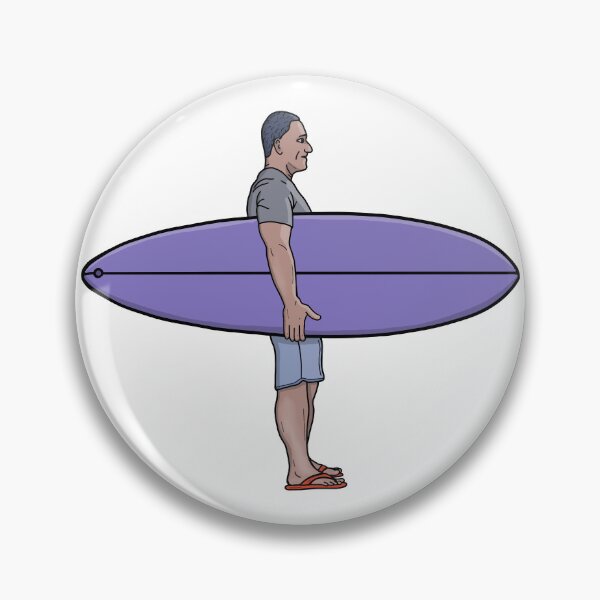 Item preview, Minimalist Surfer Holding Board Retro Surf Art designed and sold by shopdiego.