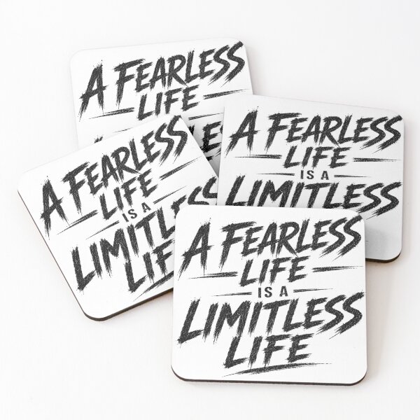Item preview, A Fearless Life Is a Limitless Life | Motivational Brush Typography T-Shirt designed and sold by Diesel outlaw .