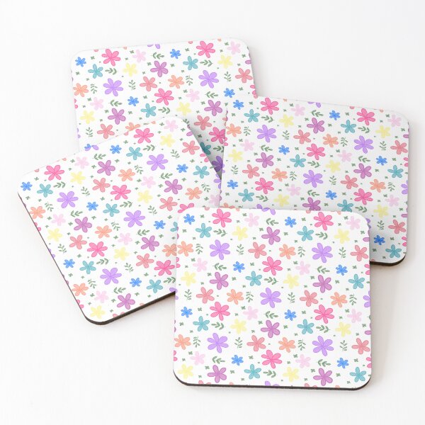 Item preview, Pastel Retro Flower Seamless Pattern designed and sold by Happy Little Repeats.