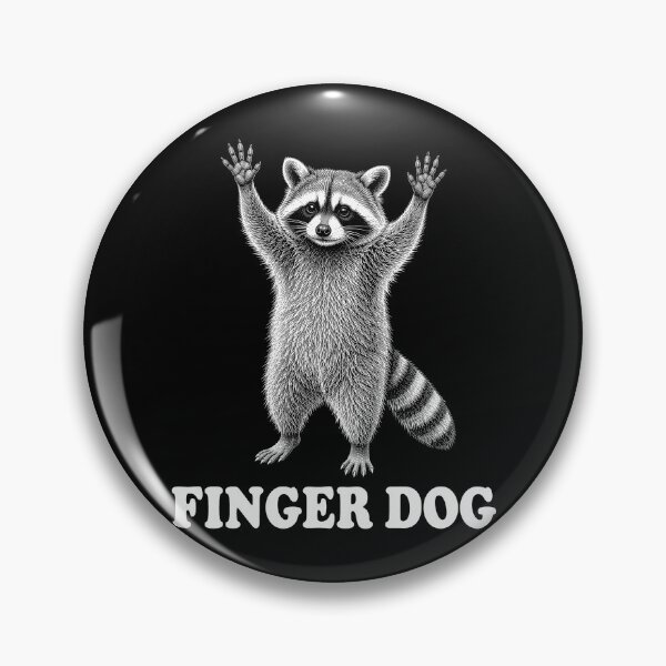 Item preview, Finger Dog Raccoon Mislabel Humor designed and sold by Victor Shadehorn.