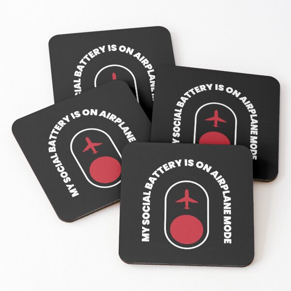 Item preview, My Social Battery Is On Airplane Mode | Funny Introvert & Social Anxiety Design designed and sold by Gotcha-Studio.