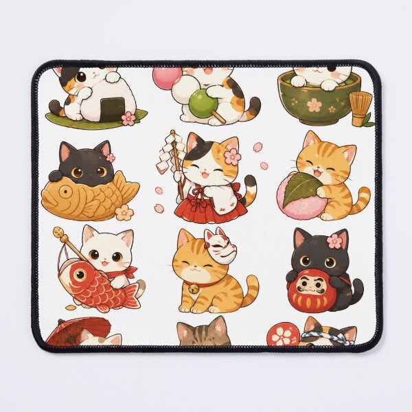 Item preview, Kawaii Japanese Cats designed and sold by Lurelia.