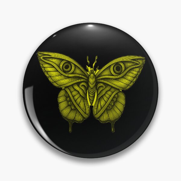 Item preview, Pastel Goth Mystical Moth Yellow with Eyes designed and sold by Ideniquo.