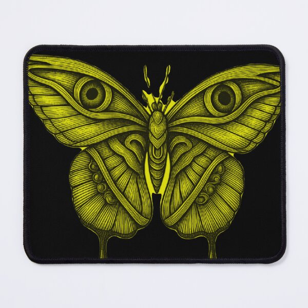Item preview, Pastel Goth Mystical Moth Yellow with Eyes designed and sold by Ideniquo.