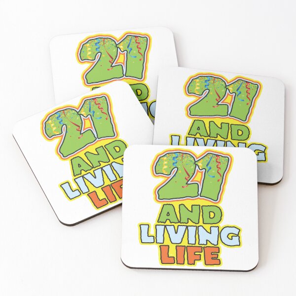 Item preview, 21 and Living Life - Funny 21st Birthday Celebration designed and sold by PCStudio57.