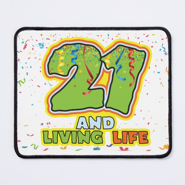 Item preview, 21 and Living Life - Funny 21st Birthday Celebration designed and sold by PCStudio57.