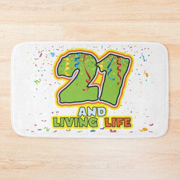 Item preview, 21 and Living Life - Funny 21st Birthday Celebration designed and sold by PCStudio57.