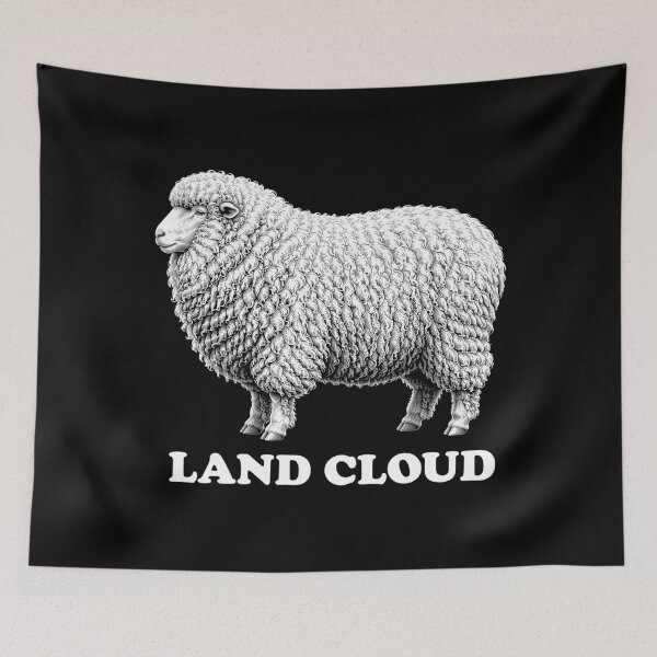 Item preview, Land Cloud Sheep Mislabel Humor designed and sold by Victor Shadehorn.